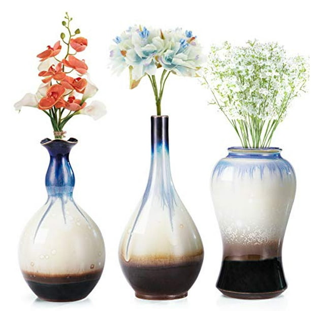 Vase Ceramic Flower Pots Plant Container Ceramic D Ceramic for Centerpieces，Decoration Flower Blue and White Porcelain Home Small Decoration Living Room Floral Decoration Craft d 